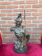 groot bronzen karakterbeeld, DE MOHICAAN, Antiek en Kunst, Kunst | Beelden en Houtsnijwerken, Ophalen of Verzenden