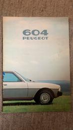 Oude folder.  PEUGEOT 604.   Model 79., Boeken, Peugeot, Ophalen of Verzenden, Zo goed als nieuw