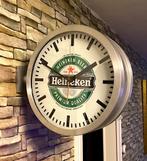 Mancave cafe aluminium Heineken stations klok ., Verzamelen, Biermerken, Ophalen of Verzenden, Nieuw, Overige typen, Heineken