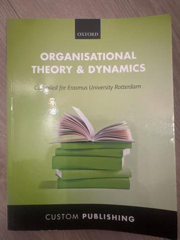 Organisational Theory & Dynamics - Erasmus Universiteit beschikbaar voor biedingen