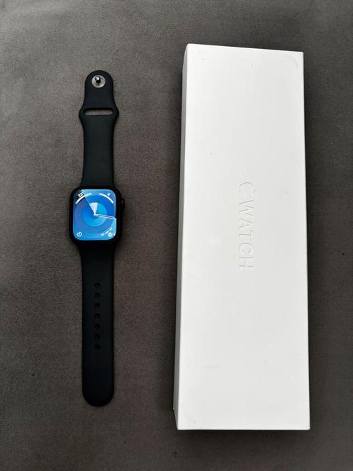 APPLE Watch Series 9 41mm Midnight, Sieraden, Tassen en Uiterlijk, Smartwatches, Zo goed als nieuw, iOS, Zwart, GPS, Ophalen of Verzenden