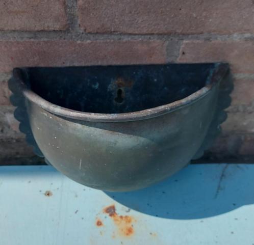 Roodkoperen Wijwaterbakje - Antiek Brocante, Antiek en Kunst, Antiek | Koper en Brons, Koper, Ophalen of Verzenden