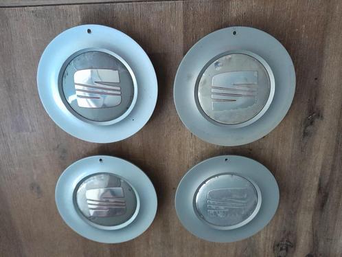 Naafkapjes / Velgdeksels - Origineel SEAT - 4 Stuks - 1 Koop, Auto diversen, Wieldoppen, Gebruikt, Verzenden