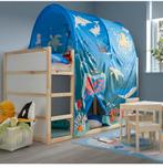 Bedtent IKEA kinderbed Kura zeedieren, Ophalen, Zo goed als nieuw, Halfhoogslaper