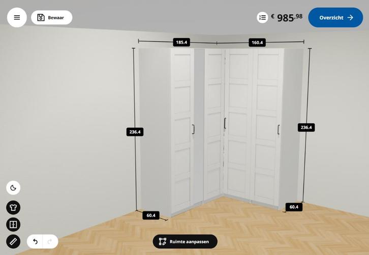 Ikea PAX kast, Huis en Inrichting, Kasten | Kledingkasten, Zo goed als nieuw, 200 cm of meer, 50 tot 100 cm, 50 tot 75 cm, Met lade(s)