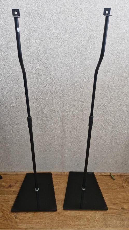 Speaker standaards 4 stuks in nieuwstaat, kleur zwart, Audio, Tv en Foto, Luidsprekers, Zo goed als nieuw, Overige typen, Minder dan 60 watt