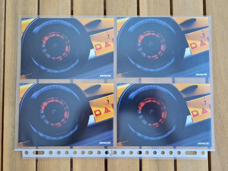 Formule 1 2002 Jordan F1 Brake-Disc Fan/Ansichtkaart 4 stuks, Verzamelen, Automerken, Motoren en Formule 1, Nieuw, Formule 1, Ophalen of Verzenden