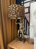Gouden apenlamp met panter kap, Minder dan 50 cm, Ophalen of Verzenden, Zo goed als nieuw