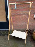 Kledingrek bamboe hout en wit, Ophalen of Verzenden, Gebruikt