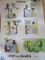 adv11110 zep happy books poster, Ophalen, Overige figuren, Gebruikt, Plaatje, Poster of Sticker