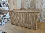 oude rieten franse mand ``WOONWINKEL RUSTIEK``, Antiek en Kunst, Curiosa en Brocante, Ophalen of Verzenden