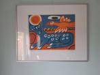 Cees Vis, brutale vogel, linosnede 1 van 12, Antiek en Kunst, Ophalen of Verzenden