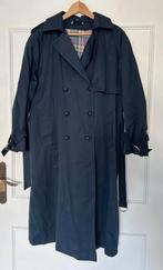 Prachtige vintage donkerblauw trenchcoat maat 44, Blauw, Maat 42/44 (L), Ophalen of Verzenden, Zo goed als nieuw