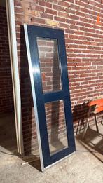 Houten deur met glas, Doe-het-zelf en Verbouw, Kozijnen en Schuifpuien, Deurkozijn, Zo goed als nieuw, Hout, Ophalen