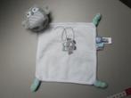 Tiamo Collection wit zacht pluche knuffeldoek met uil rammel, Kinderen en Baby's, Speelgoed | Knuffels en Pluche, Ophalen of Verzenden