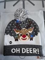 Kerstmuts met rendier en lichtjes - Nieuw!, Kleding | Dames, Hoeden en Petten, JAP Christmas, Hoed, Nieuw, One size fits all