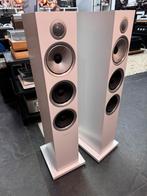Bowers & Wilkins 704 S2 luidsprekers, slijplak wit, Gebruikt, Op aanvraag, Bowers & Wilkins (B&W), 120 watt of meer