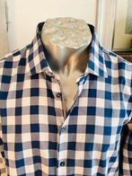 Ledub tailored fit overhemd maat 44(v), Blauw, Ledub, Ophalen of Verzenden, Zo goed als nieuw