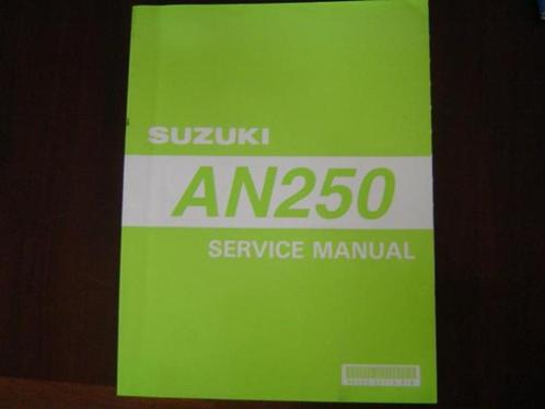 Suzuki AN250 1998 scooter service manual AN 250, Motoren, Handleidingen en Instructieboekjes, Suzuki, Ophalen of Verzenden