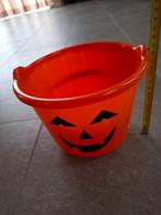 halloween emmer en schaal trick or treat, Ophalen of Verzenden, Zo goed als nieuw, Feestartikel, Halloween of Griezel
