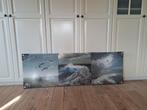 Deco canvas 3 luik, Ophalen of Verzenden, Zo goed als nieuw, Schilderij, Minder dan 50 cm