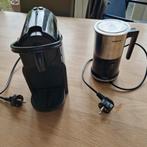 Nespresso machine + Inventum melkschuimer, Ophalen, Gebruikt, Koffiepads en cups, Afneembaar waterreservoir