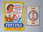 Reclameborden Fontana 1955 en 1958, Verzamelen, Ophalen of Verzenden, Gebruikt, Reclamebord