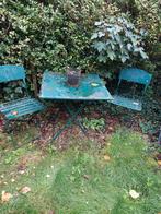 Smeedijzeren tuinstel, Tuin en Terras, Tuinstoelen, Ophalen of Verzenden, Gebruikt, Metaal