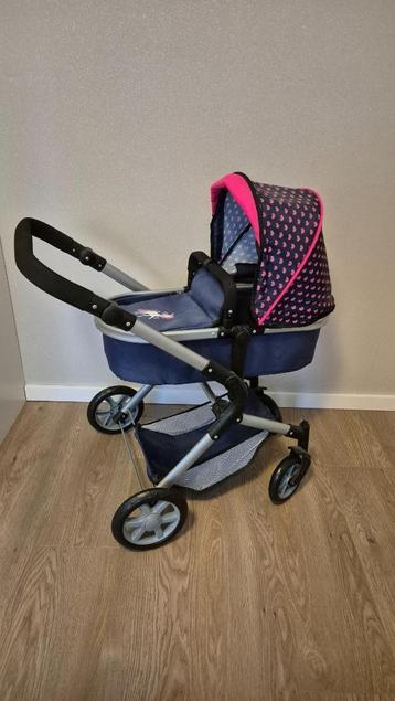 City Neo poppenwagen in blauw roze met eenhoorn. beschikbaar voor biedingen