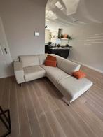 Pronto wonen hoekbank, licht beige, 210x185cm, Huis en Inrichting, Banken | Complete zithoeken, Ophalen, Zo goed als nieuw