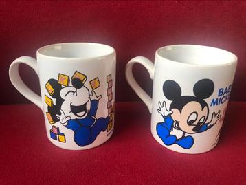 Disney mokken Baby Mickey & Baby Minnie Mouse beschikbaar voor biedingen