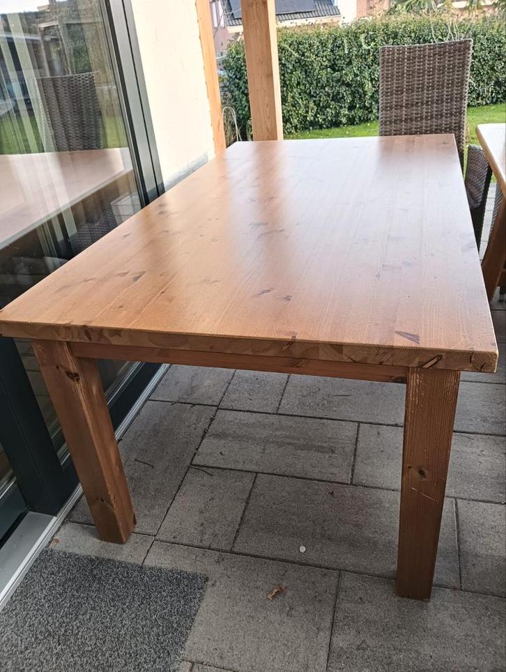 Eiken eettafel, Huis en Inrichting, Tafels | Eettafels, Gebruikt, 50 tot 100 cm, 150 tot 200 cm, Rechthoekig, Ophalen