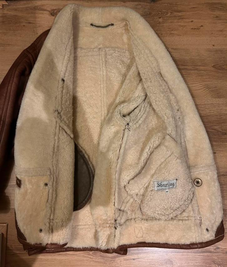 Lammycoat gevoerd met natuurlijk schapenwol merk: Shearling, Kleding | Heren, Jassen | Winter, Zo goed als nieuw, Maat 56/58 (XL)