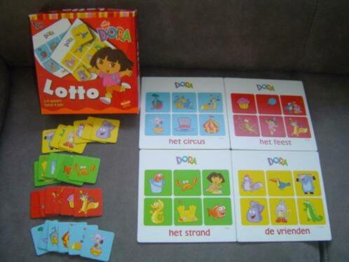 Dora lotto (compleet). Voor 2-4 spelers vanaf 4 jaar., Kinderen en Baby's, Speelgoed | Educatief en Creatief, Zo goed als nieuw