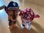 Knuffels PAW Patrol: Chase en Marshall 23cm, Ophalen of Verzenden, Gebruikt, Hond