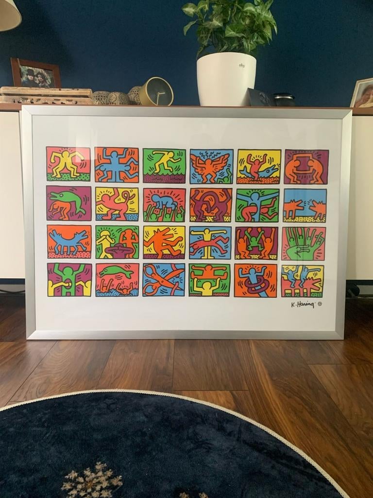 Keith Haring Retrospect Offset litho Nouvelles Images 70x100, Antiek en Kunst, Kunst | Litho's en Zeefdrukken, Ophalen