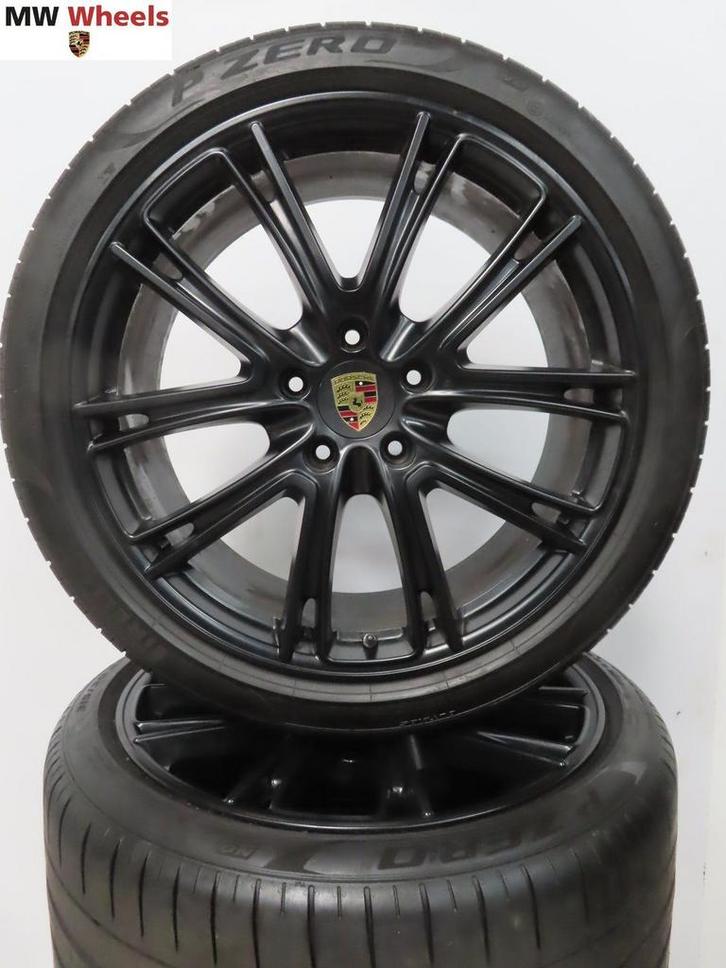 Originele Porsche Panamera 971 21 inch velgen zomerbanden, Auto-onderdelen, Banden en Velgen, Banden en Velgen, Zomerbanden, 21 inch