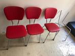 2 vintage, jaren 50 , dinner, buisframe  stoeltjes + extra's, Ophalen