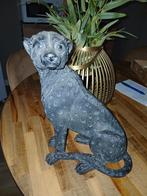 Zwart Panter Beeld - 30cm Kunststof, Tuin en Terras, Ophalen of Verzenden, Zo goed als nieuw, Kunststof, Dierenbeeld