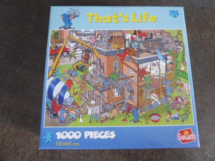 puzzel that's Life renovation house, Hobby en Vrije tijd, Denksport en Puzzels, Zo goed als nieuw, Legpuzzel, 500 t/m 1500 stukjes