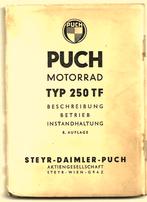 Puch 250 TD Betriebsanleitung handleiding (4927z) motor, Motoren, Ophalen of Verzenden, Overige merken