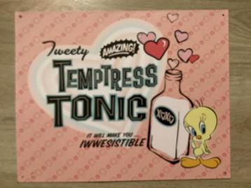 TWEETY reclame bord (geen emaille) NIEUWE GROTE BORDEN beschikbaar voor biedingen