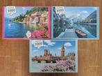 Legpuzzels Bergmeer, Londen, Como Meer, elk 1000 stukjes., Ophalen, 500 t/m 1500 stukjes, Zo goed als nieuw, Legpuzzel