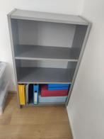 Grijze boekenkast, Ophalen, Met plank(en), Gebruikt, 100 tot 150 cm