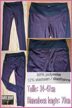 MKBM paars/aubergine-zwarte sportlegging maat S zgan, Paars, Ophalen of Verzenden, MKBM, Maat 36 (S)