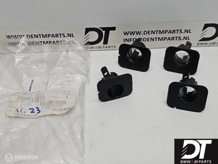 PDC sensor houder set achter BMW 5-serie E60 E61 51120432217, Auto-onderdelen, Elektronica en Kabels, BMW, Gebruikt, Ophalen of Verzenden