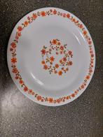 Vintage Arcopal Scania groot dinerbord melkglas zgan, Ophalen of Verzenden, Bord(en), Overige stijlen, Glas