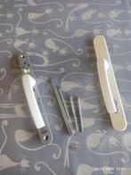 Langschild deurbeslag wit pc 92mm izgst, Doe-het-zelf en Verbouw, Ophalen of Verzenden, Zo goed als nieuw, Klink of Kruk