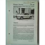 Nissan Sunny Vraagbaak losbladig 1986 #1 Nederlands, Ophalen of Verzenden, Gelezen, Nissan