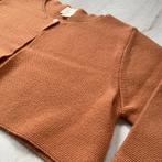 lichtbruin GOCCO gebreid bolero vest mt 9/10, Verzenden, Zo goed als nieuw, Meisje, Trui of Vest